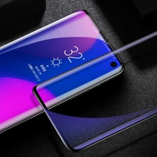 Nevarium Samsung Galaxy S10 Ekran Koruyucu Kavisli Cam Tam Kaplayan Polymer Nano