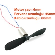 Mikro Çekirdeksiz Motor 4 Adet Düz Pervane 2 Adet Ters Pervane 2 Adet Drone RC Helikopter İçin