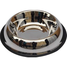 Zampa Çelik Kaymaz Tabanlı Mama ve Su Kabı 64 Oz