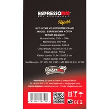 Espressomm® Köpük Süt Köpürtücüsü (Beyaz)