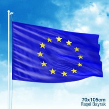 Asilmeydan Avrupa Birliği Raşel Kumaş Bayrak -70X105 cm