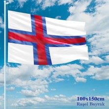 Asilmeydan Faroe Bayrağı - 100X150 cm (1 Metre x 1,5 Metre) - Raşel Kumaş