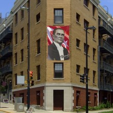 Asilmeydan Mustafa Kemal Atatürk Ay-Yıldız Poster Dış Cephe Bayrağı - 200X300CM (2 x 3 Metre)