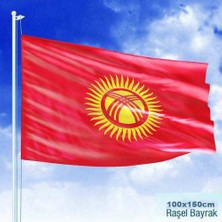 Kırgızistan Cumhuriyeti Bayrağı -Türk Devletleri - 100x150 cm
