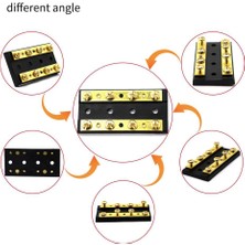 Lnshop Araç Tekne 4 Çete Çift 8 Terminal Bloğu Pozitif ve Negatif Otobüsler Çubuğu (Yurt Dışından)