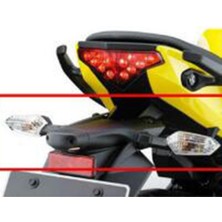 Lnshop 2'li Kawasaki 300 Motosiklet Için Sol ve Sağ Arka Dönüş Sinyal Lambası - Siyah (Yurt Dışından)