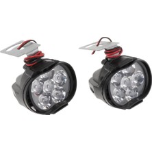 Lnshop 2 Paket Dc 9 V-85 V Beyaz 6000 K 6 LED Motosiklet Far Drl Lambası (Yurt Dışından)