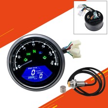 Lnshop Motosiklet Hız Göstergesi Takometre 12000 Rpm 6 Dişli Motor Kilometre Sayacı Takometre (Yurt Dışından)