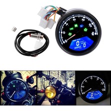 Lnshop Motosiklet Hız Göstergesi Takometre 12000 Rpm 6 Dişli Motor Kilometre Sayacı Takometre (Yurt Dışından)