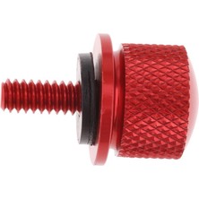 Lnshop Harley Sportster Kırmızı Için 6mm Alüminyum Koltuk Montaj Cıvatası Vidalı Somun (Yurt Dışından)