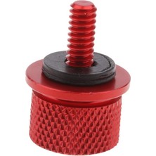Lnshop Harley Sportster Kırmızı Için 6mm Alüminyum Koltuk Montaj Cıvatası Vidalı Somun (Yurt Dışından)