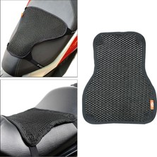 Lnshop Serin Sun Geçirmez Motosiklet Koltuk Yastık Pad Nefes Cruiser Spor Eyerleri Tek Katlı S (Yurt Dışından)