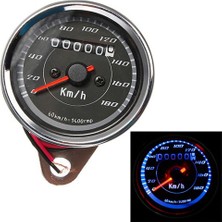 Lnshop Siyah Dijital Mavi LED Kilometre Sayacı Hızmetometre Ölçer 12 V Motosiklet Için Moped (Yurt Dışından)