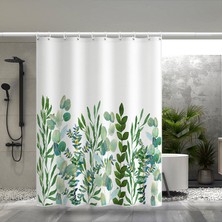 Yilegou Duş Perdesi Takımları 12 Kancalı Banyo Için Su Geçirmez Duş Perdesi 72X72 Inç (Yurt Dışından)