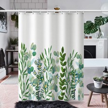 Yilegou Duş Perdesi Takımları 12 Kancalı Banyo Için Su Geçirmez Duş Perdesi 72X72 Inç (Yurt Dışından)