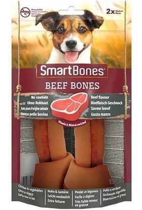 Smartbones Sığır Etli Medium Düğüm Kemik Köpek Ödülü 158 gr