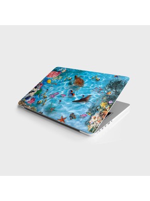 Sticker Art Laptop Sticker Bilgisayar Notebook Pc Kaplama Etiketi Sualtı Dünyası
