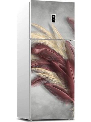 Sticker Art Buzdolabı Sticker Kaplama Dolap Kaplama Etiketi Güzel Tüyler