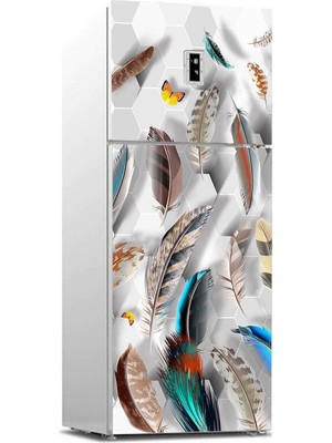 Sticker Art Buzdolabı Sticker Kaplama Dolap Kaplama Etiketi Petek Tüyler