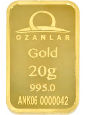 Ozanlar Gold 20 gr 24 Ayar Külçe Altın