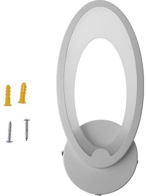 Xinh LED Işık Modern Duvar Lambası Akrilik Aplik 12 W AC90-260 V Oval Şekli Kapalı Banyo Yatak Odası Oturma Odası Koridor Sanat Dekorasyon (Yurt Dışından)