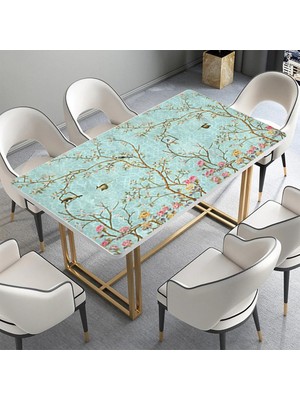 Sticker Art Masa Kaplama Folyosu Mobilya Masa Kaplama Folyoları 3D Çiçekler Kuşlar