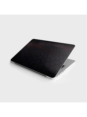 Sticker Art Laptop Sticker Bilgisayar Notebook Pc Kaplama Etiketi 3D Altıgen Karbon