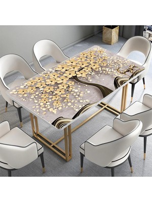 Sticker Art Masa Kaplama Folyosu Mobilya Masa Kaplama Folyoları 3D Geyik Ağaç