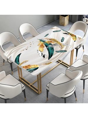 Sticker Art Masa Kaplama Folyosu Mobilya Masa Kaplama Folyoları Renkli Tüyler