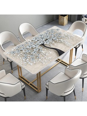 Sticker Art Masa Kaplama Folyosu Mobilya Masa Kaplama Folyoları 3D Siyah Ağaç