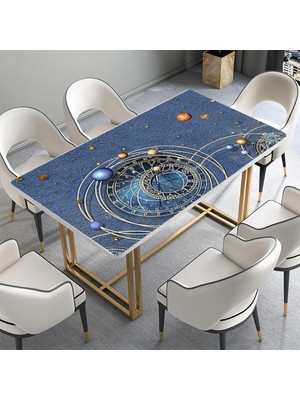 Sticker Art Masa Kaplama Folyosu Mobilya Masa Kaplama Folyoları Gezegen Burçlar