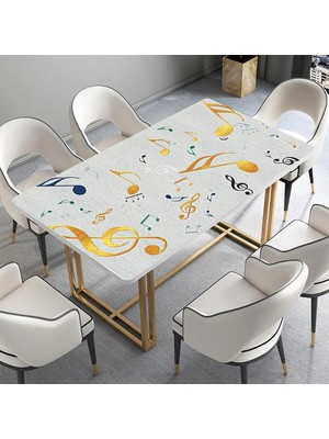 Sticker Art Masa Kaplama Folyosu Mobilya Masa Kaplama Folyoları Renkli Notalar