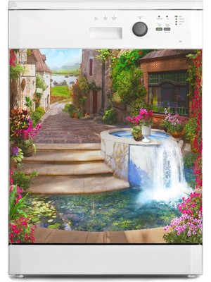 Sticker Art Bulaşık Makinesi Sticker Kaplama Beyaz Eşya Kaplama Italya Eski Ev