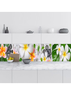 Sticker Art Mutfak Tezgah Arası Folyo Fayans Kaplama Folyosu 3D Spa 60X300 cm