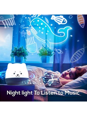 Yıldızlı Gökyüzü Projektör Lambası, 3 1 Bluetooth Hoparlör LED Müzik Gece Işık Çocuk ile 6 Projeksiyon Filmleri 360 ° Dönebilen Yıldızlı Müzik Projektör Uzaktan Kumanda, Bebek, Çocuklar, (Beyaz)