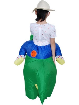 Şişme Dinozor Çocuklar Kostüm T Rex Dino Rider Kıyafet Cosplay Purim Cadılar Bayramı Ejderha Parti Karnaval Blow Up Oyuncaklar Fantezi Elbise | Giydirme | Elbiseler Dressdress Elbise Elbise