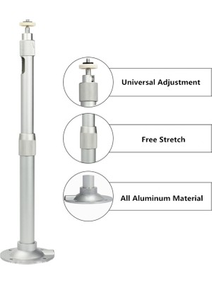 Evrensel Projektör Askı Tutucu Projektör Duvar Desteği Tavan Braketi Alüminyum Dönebilen Projeksiyon Dağı Aksesuarları | Projektör Braketleri