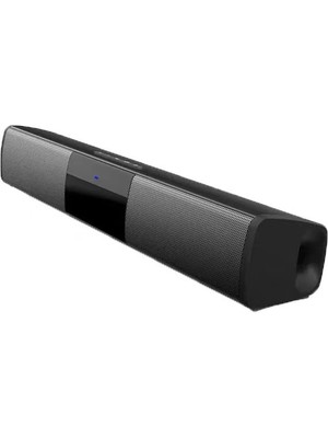 Ev Sineması Uzun Soundbar Fm Radyo Subwoofer Stereo Kablosuz Bluetooth Hoparlör | Taşınabilir Hoparlörler (Siyah)(Yurt Dışından)