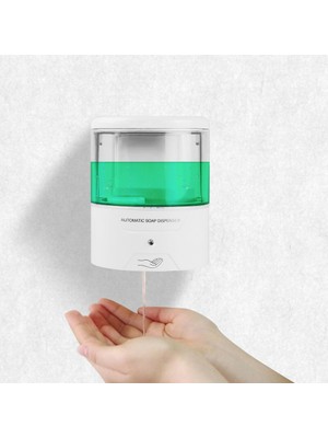 Akülü 600 ml Duvara Montaj Otomatik Ir Sensörü Sabunluk Dokunmatik Ücretsiz Mutfak Sabun Losyonu Pompası Mutfak Banyo | Sıvı Sabunluk