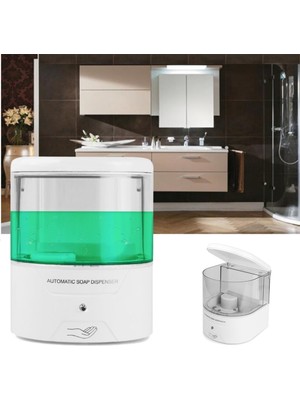 Akülü 600 ml Duvara Montaj Otomatik Ir Sensörü Sabunluk Dokunmatik Ücretsiz Mutfak Sabun Losyonu Pompası Mutfak Banyo | Sıvı Sabunluk