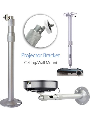 Evrensel 30-60 cm Projektör Tavan Duvarı Montaj Alüminyum Braketi 15KG Kapasite 2021 | Projektör Braketleri