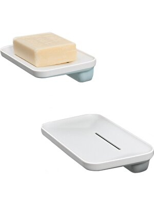 Xhang 2 Adet Sabun Kutusu Mutfak Aletleri Banyo Aksesuarları Sabunluk Vantuz Depolama Raf Kutusu Dikey Kupası Tutucu Sabunluk | Taşınabilir Sabun Yemekleri (Yeşil ve Gri)(Yurt Dışından)