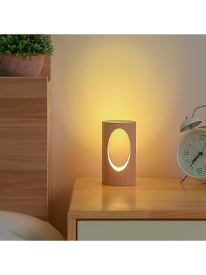 Xhang Lambalar LED Ahşap Masa Lambası Gece Lambası