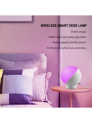 Xhang Wifi Akıllı Masa Lambası LED Göz Koruma Akıllı Renkli Okuma Işık Ses Kontrolü LED Masa Lambası Dekor Gece Işıkları | LED Masa Lambaları