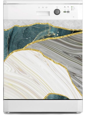 Sticker Art Bulaşık Makinesi Sticker Kaplama Beyaz Eşya Kaplama Soyut Sanat