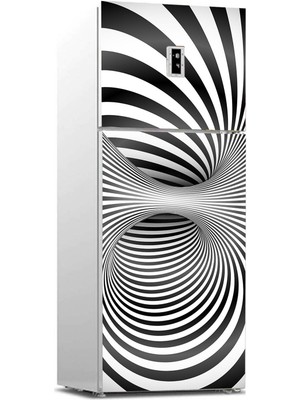 Sticker Art Buzdolabı Sticker Kaplama Dolap Kaplama Etiketi Optik Yanılsama