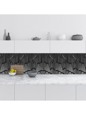 Sticker Art Mutfak Tezgah Arası Folyo Fayans Kaplama Folyosu Tangram 60X400 cm