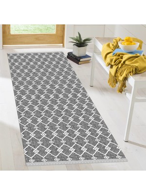 Decoser Halı Dekoratif Kilim Makinada Yıkanabilir Dijital Baskılı Modern Desenli Kaymaz Tabanlı Salon Koridor Mutfak Halısı NOVA-6082