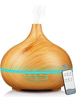 Pazariz Dekoratif Lamba Vazo 500ML Kumandalı Oda Hava Nemlendirici Buhar Makinesi Koku Giderici