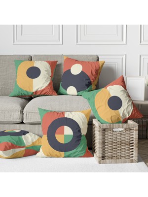 Ladies Home 5 Parça Çift Taraf Dijital Baskılı Kırlent Kılıfı Seti.
